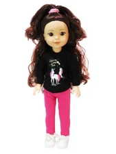 Dreams Come True Unicorn Pant Set Fits 14.5" Wellie Wisher American Girl Clothes