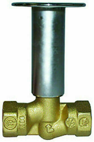 1/2" inch IPS Chrome Plated Brass Straight Log Lighter Dante Valve 102-803