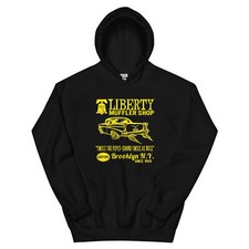 Liberty Muffler Shop 57 Chevy Hot Rod Hoodie Sweatshirt Vintage Retro Style