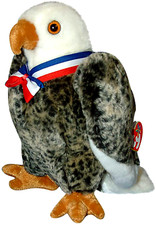 Ty Beanie Buddy💜VALOR THE AMERICAN EAGLE 11" MEDIUM PLUSH New MWMT's