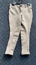 TUFFRIDER JODHPURS Sz 10 Youth Beige VGC w/Cuffs PULL-ON