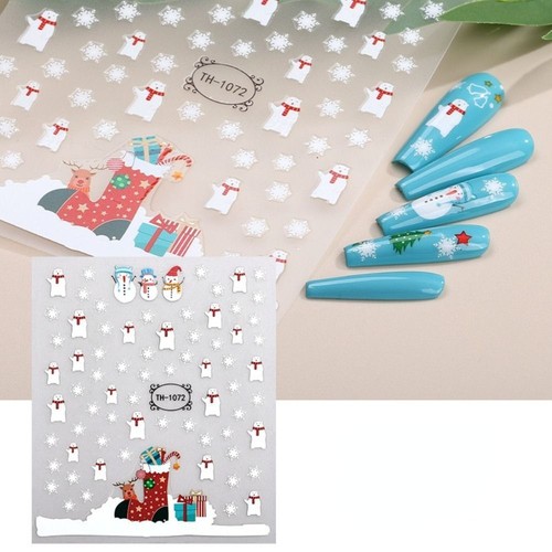 Back Glue Nail Art Sticker Nail Decoration Nail Decals Christmas Nail Sticker - Picture 5 of 24
