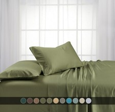 100 Viscose from Bamboo Bed Sheets Deep Pocket 600 Thread Count Soft and Cool