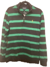 NWT POLO RALPH LAUREN BOYS ZIP NECK SWEATER XL