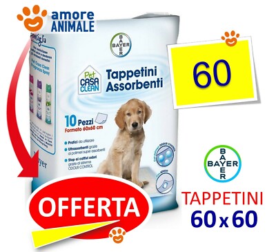 Leopet Tappetini Igienici Per Cani 60x90 Cm – 50 Pezzi Ultra Assorbenti E Neutri