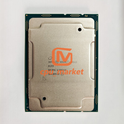 Intel Xeon Gold 6133 SR3M1 CPU 2.50GHz 20 Cores 40T 150W LGA3647 CPU Processor