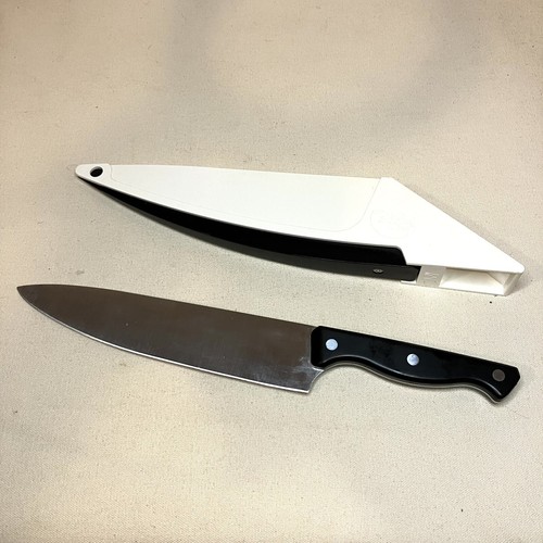 Pampered Chef Chef’s Knife with Sharpening Case 1047 8” Blade eBay