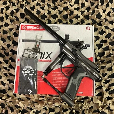 NEW Kingman Spyder Fenix Electronic Paintball Gun - Gloss Gun Metal Grey