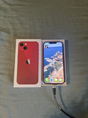 Tiktok iphone 13 red (product) 128gb With TikTok Installed