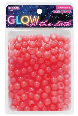 Donna Hair Beads Kit: 13x11mm Pony Beads, DIY Braiding Plastic Beads, Quick B...