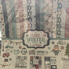 ECHO PARK "I LOVE WINTER" 12X12 COLLECTION KIT #ILW115016TM