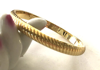 LILLY PULITZER Golden Textured 2015 Bangle Bracelet