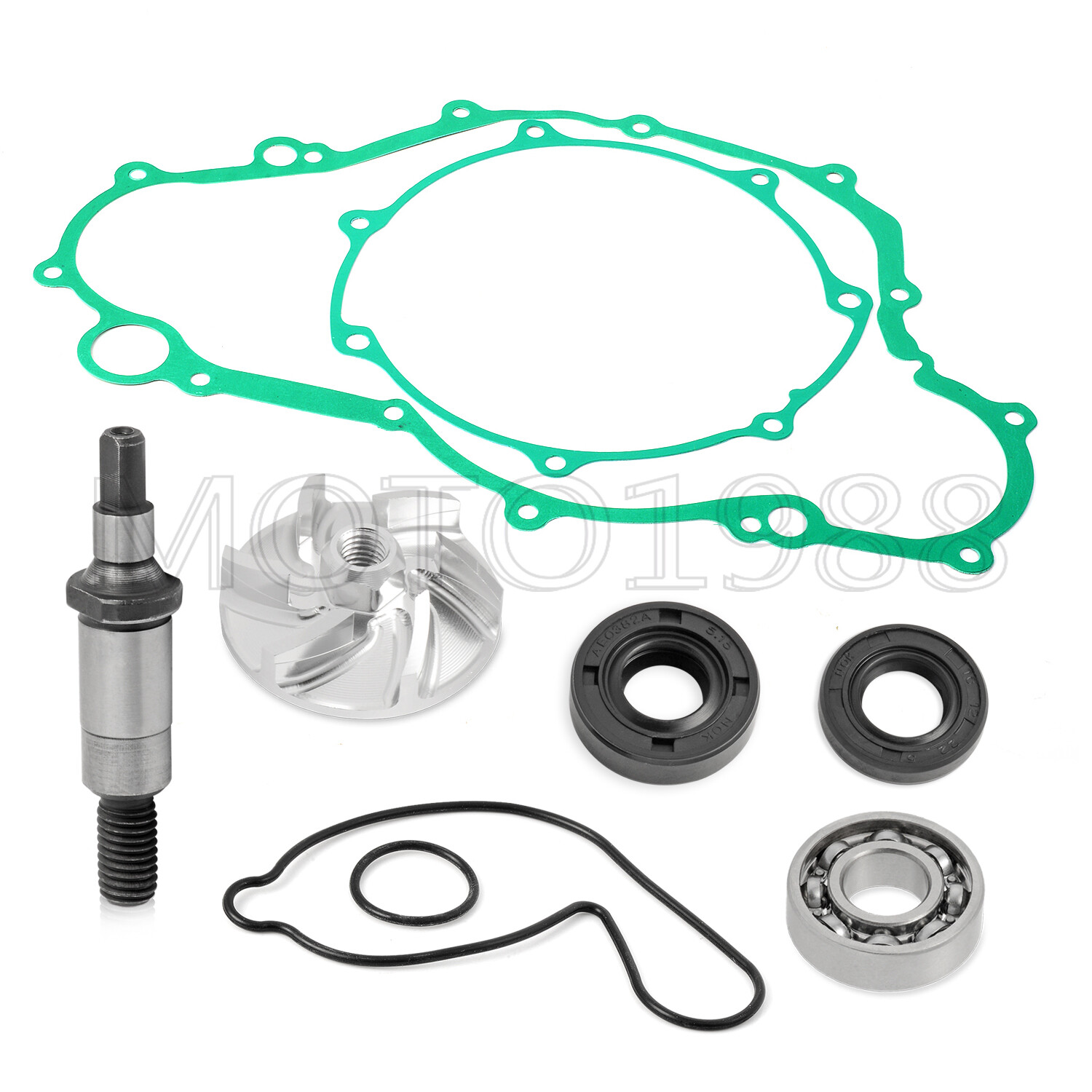 Water Pump Repair Kit Impeller Seal Shaft Gaskets For Yamaha YFZ450