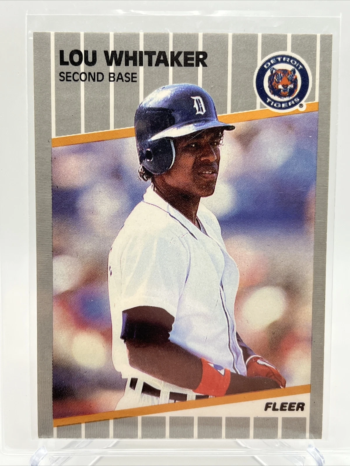 1989 Fleer Lou Whitaker Baseball Card #151 Mint FREE SHIPPING
