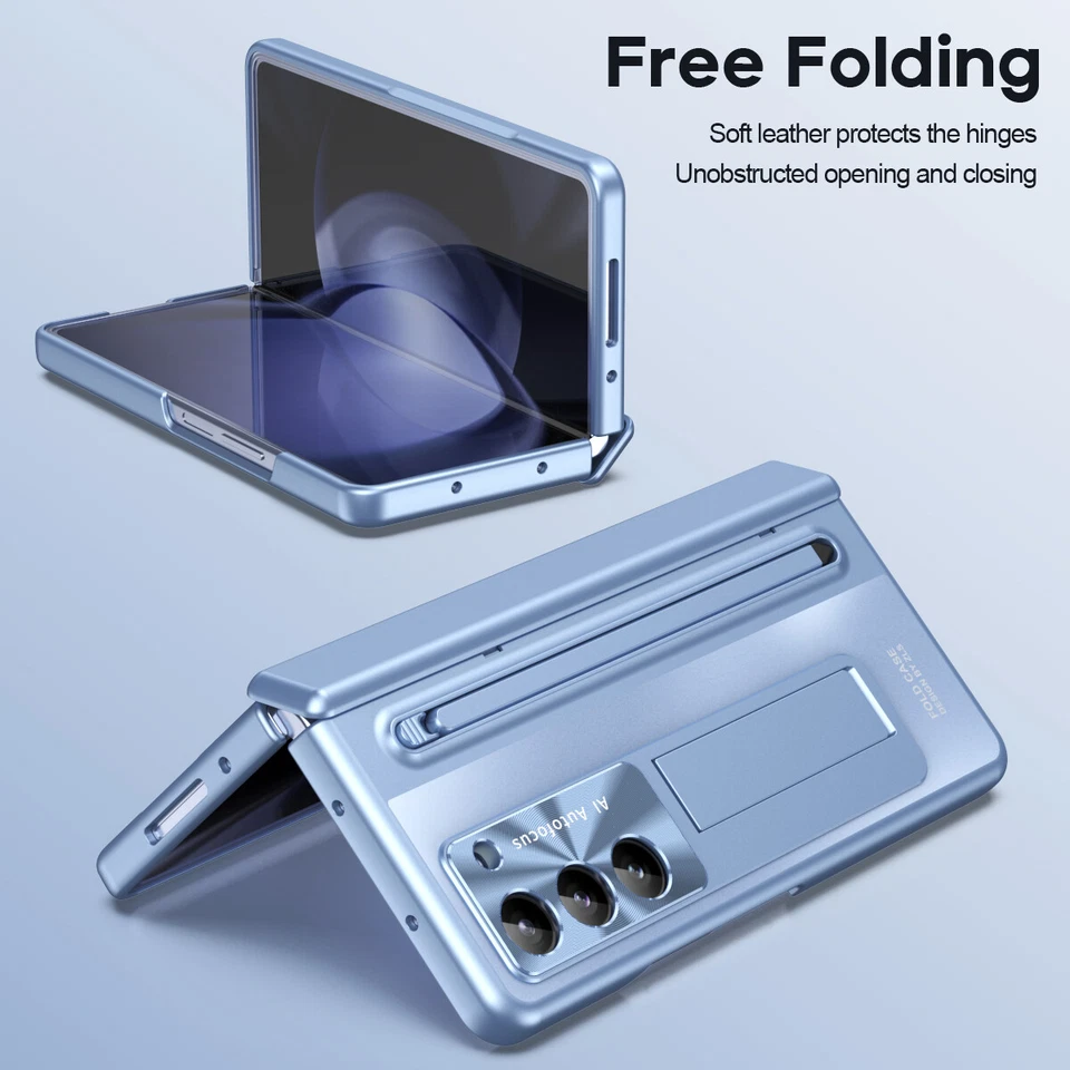Funda con bisagra a prueba de golpes plegable 6 5 4 para Samsung Galaxy Z con bolígrafo Foto 4 de 4