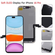 Soft OLED For iPhone 16 Pro LCD Display Screen Replacement Assembly Digitizer US