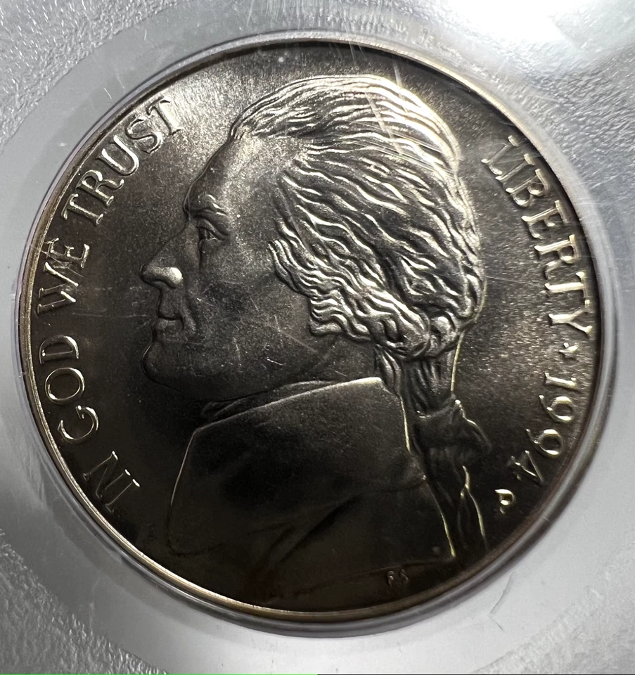 1994 Jefferson Nickel PCGS MS69FS SMS Toned Specimen Coin 5C - Image 3 of 4