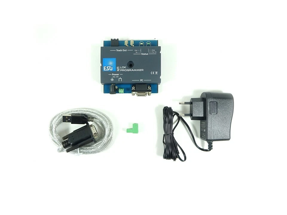 Digital LokProgrammer mit Netzteil, Serielles Kabel, USB Adapter, ESU 53451 neu - Bild 2 von 2