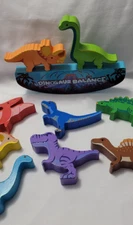 Animal Dinosaur Balance Stack Game Wood.