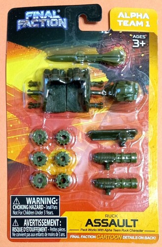NEU! Final Faction Alpha Team 1 Ruck Assault Zubehörset für 1:18 Figuren
