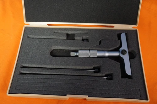 Mitutoyo .001" 129-131 DMC4-4 Depth Micrometer W/Case