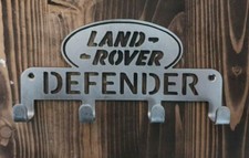 Landrover Defender Key Coat Holder Rack 3mm steel 4 hooks house keys Organiser