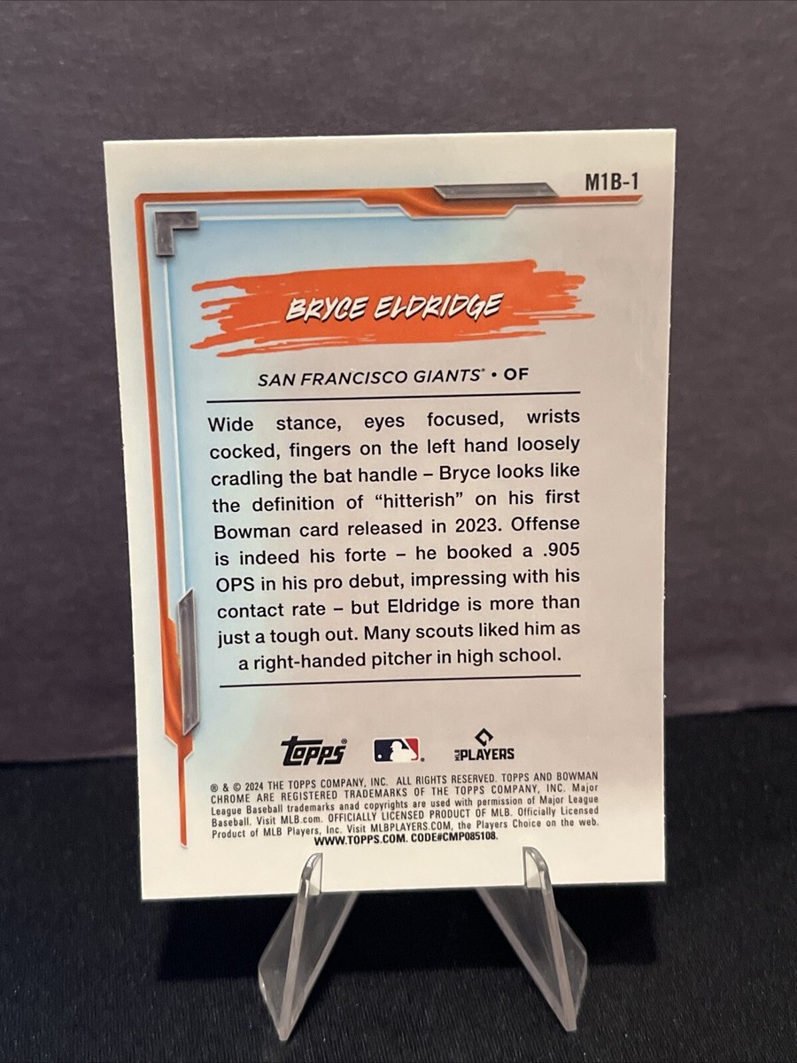 2024 Bowman Chrome-My 1st Bowman-Bryce Eldridge #M1B-1 | eBay