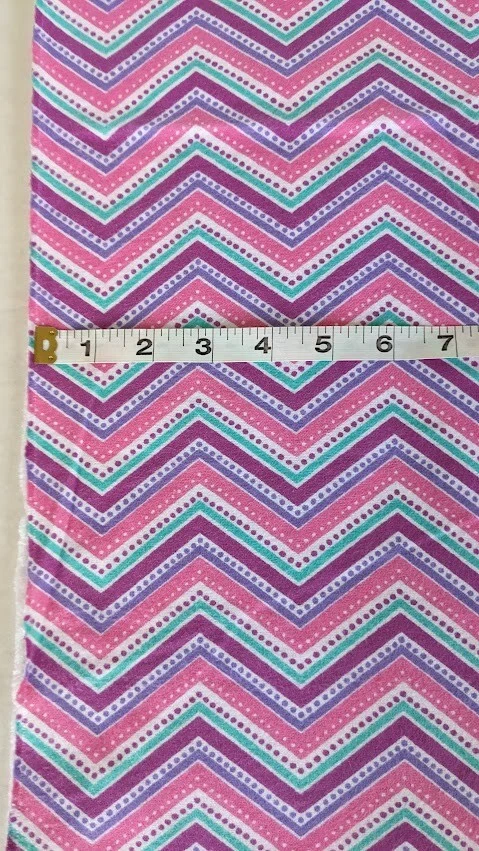 Joann Snuggle Flannel 2-1/3 yards by 44 inches Pink/Lavender/Green Chevron - Image 3 of 3