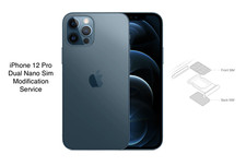 Apple iPhone 12 Pro Physical Dual Sim Modification A2408 A2341 Two Nano SIM card