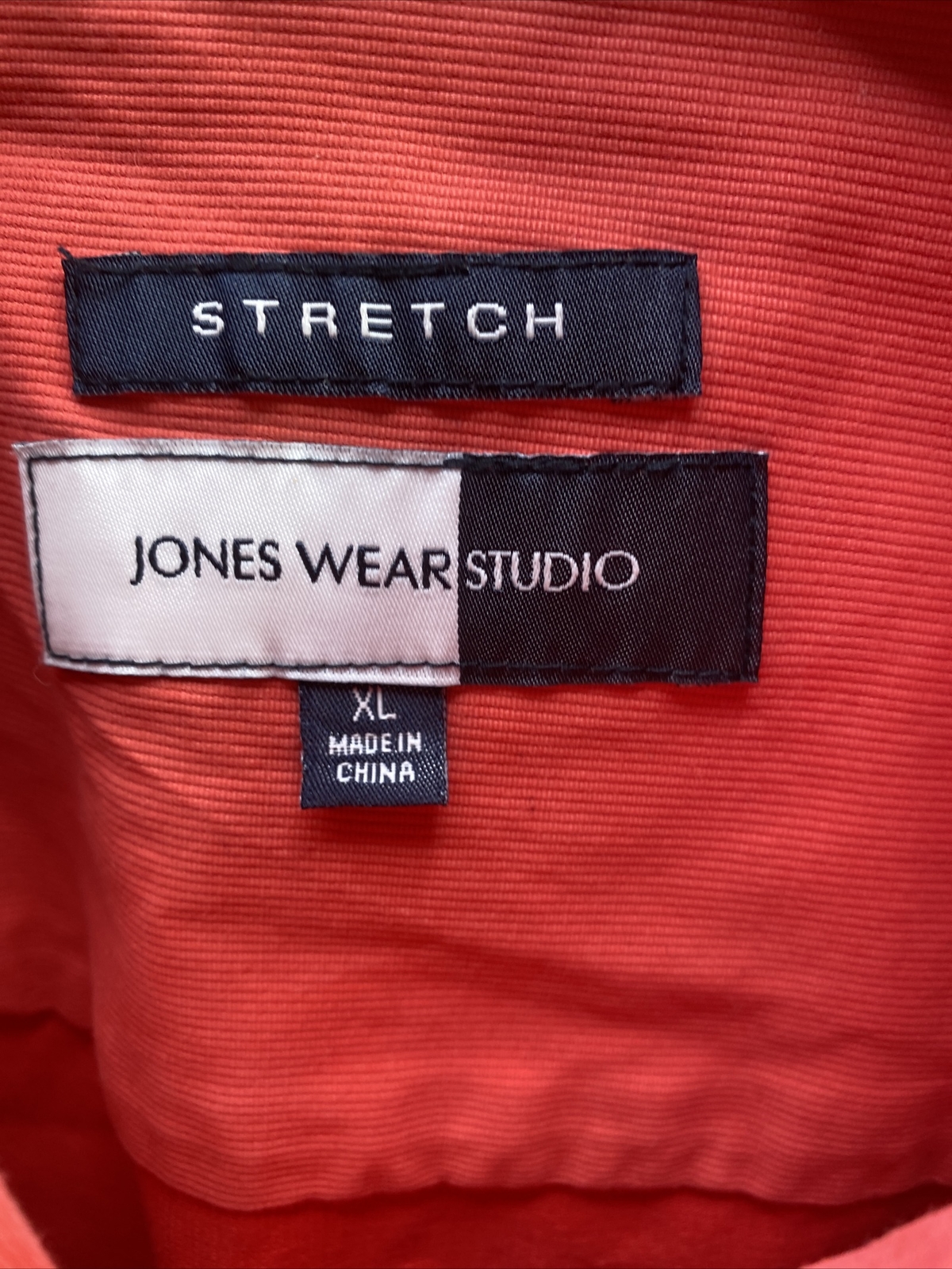 Jones Wear Studio Stretch Women’s Jacket Size XL Button Peach eBay