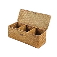 3-Grid Storage Basket Container Holder for Office School and Home Multiple Use