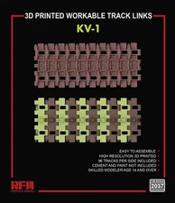RYEFIELD MODEL RFM RM-2037 1/35 3D Printed Workable Track Links For KV-1