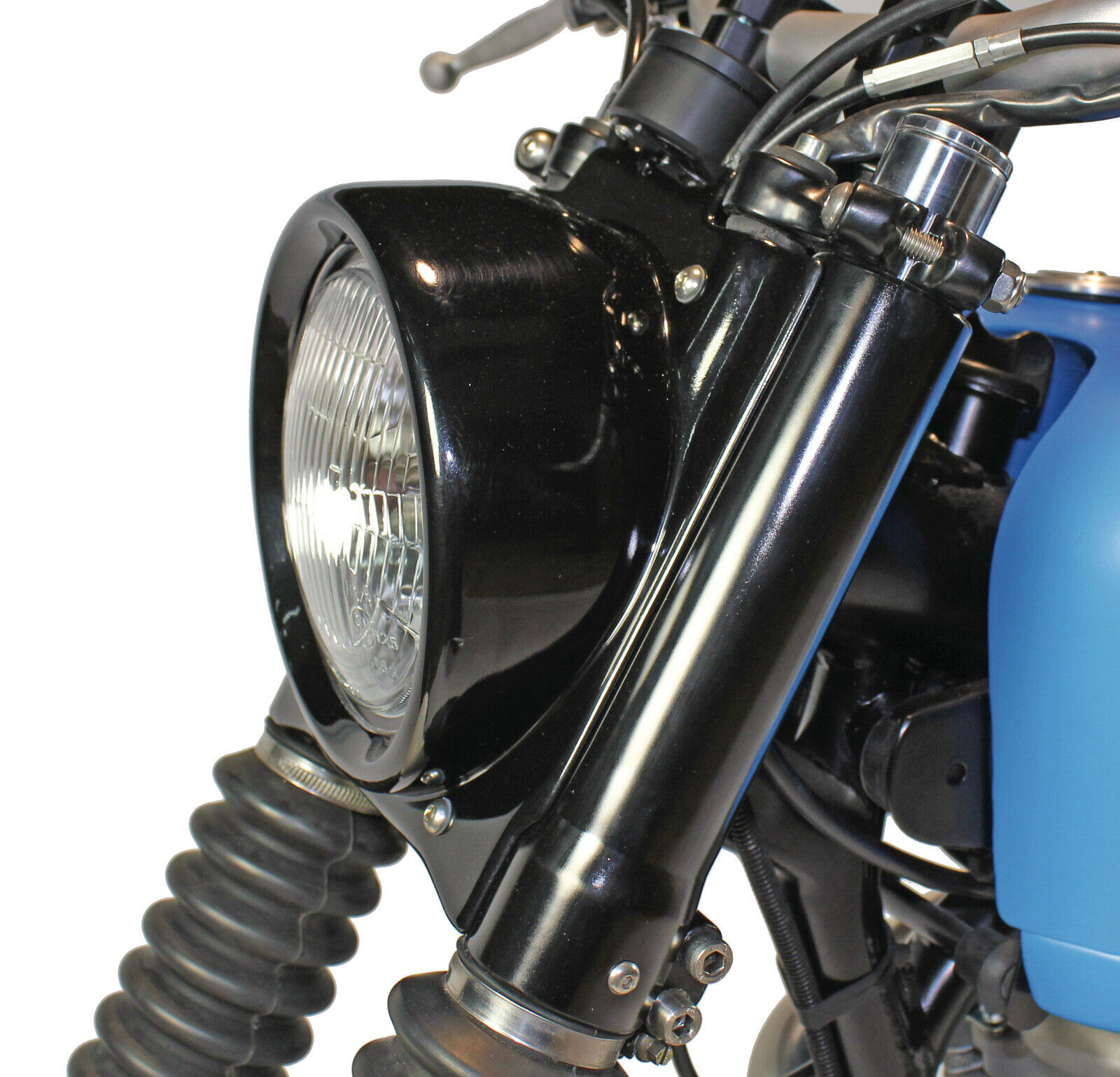 SR500 JvB-moto Lampenabdeckung Lampenmaske D-Track inkl. H4-Scheinwerfer