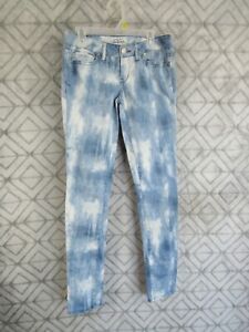 Aeropostale Jean Pants Size 0 Blue White Ashley Ultra Skinny Pockets Zipper Ebay