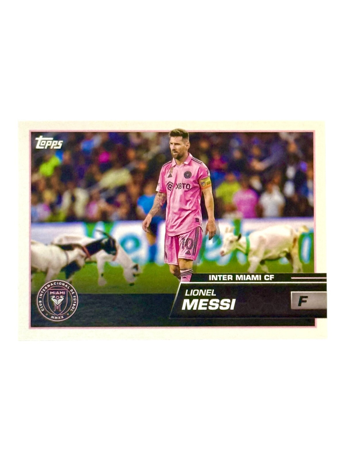 2023 Topps MLS #201 Lionel Messi Goat Version SP Short Print Inter Miami
