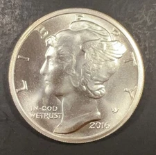 2016 Winged Liberty Dollar Ike 40% Silver Overstrike Dan Carr  Ships Free