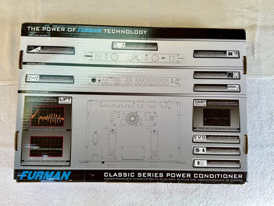 Furman PL-PLUS C – BRAND NEW – Power Conditioner w/ Voltmeter & Ammeter!! - Image 3 of 3