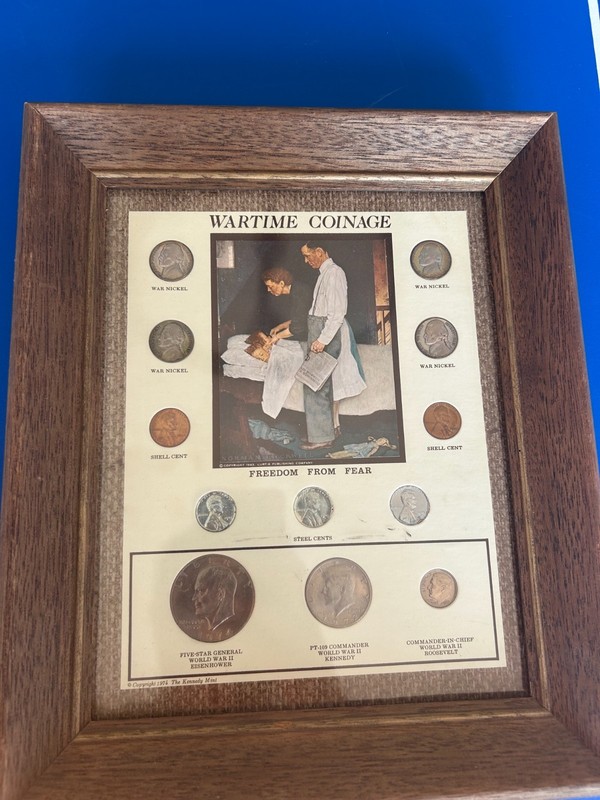 The Kennedy Mint - Wartime Coinage - Framed Set of 12 US Coins iL14