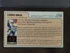 1984 GI Joe ARAH STORM SHADOW  Mail Away Red Back File Card. RARE! Hasbro