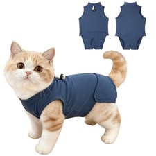 Gyuzh Cat Surgery Recovery Suit for Female Male Cats - Breathable Cone Altern...