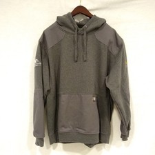 ARIAT Sweatshirt Hoodie Mens XL Gray Rebar Workman Duracanvas