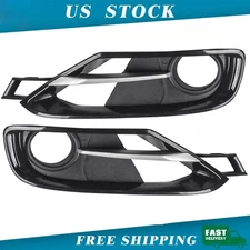 4pcs Front Bumper Fog Light Lamp Grille Covers Trim For BMW 3 Series F30 F31