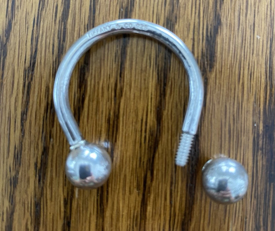Vintage Tiffany 925 Sterling Horseshoe Key Ring Signed SALE | eBay
