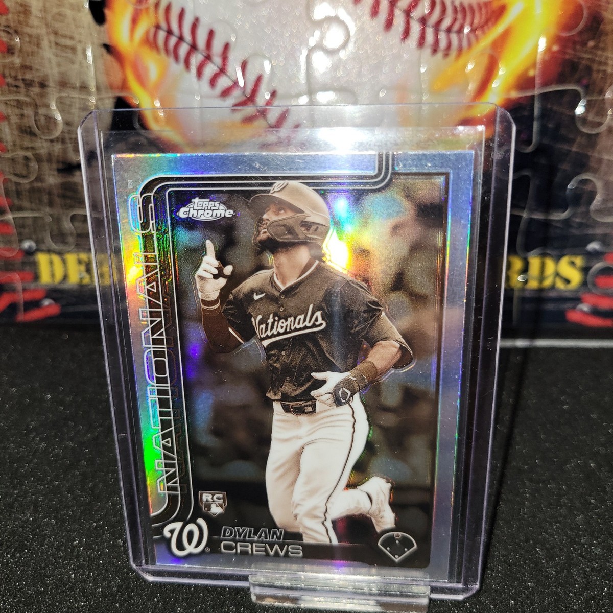 2025 Topps Chrome Dylan Crews Sepia Refractor Nationals Rookie RC
