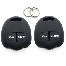 2pcs Black Silicone For Mitsubishi Lancer Outlander Pajero 2 Btn Key Fob Cover 2pcs Black Silicone For Mitsubishi Lancer Outlander Pajero 2 Btn Key Fob Cover