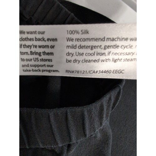 Eileen Fisher Pant Georgette Crepe Women S Cropped Pull On Minimalist Elegance - Picture 4 of 8