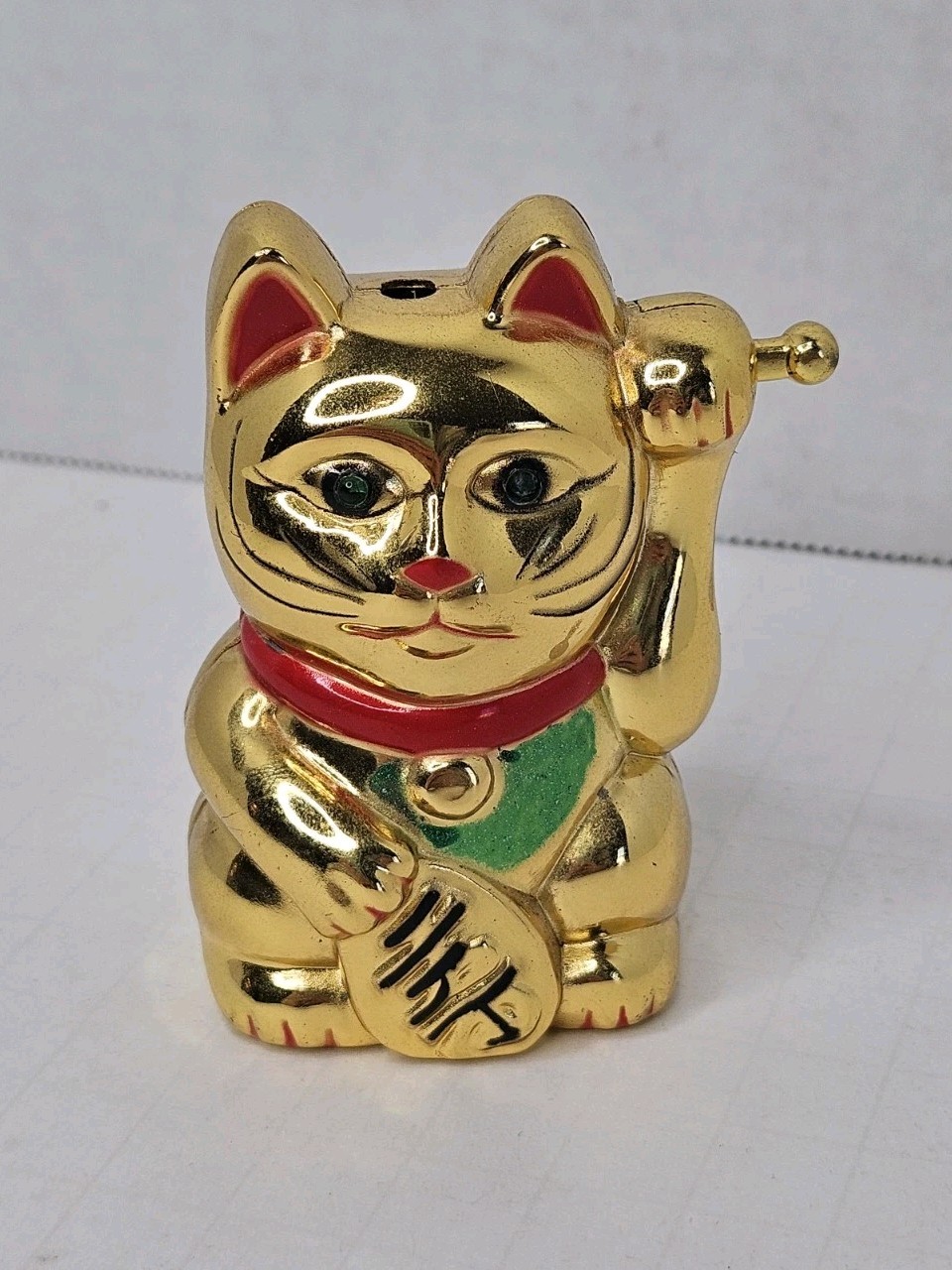 Vintage Maneki Neko Left Paw Raised - Lucky Cat Lighter