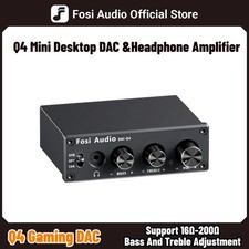 Fosi Audio Q4 Mini Stereo USB DAC  Headphone Amp, 24bit/192KHz, Versatile Input