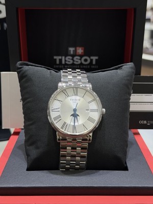 Tissot Carson Moon Phase Quartz Silver Dial Men's Watch T1224231103300