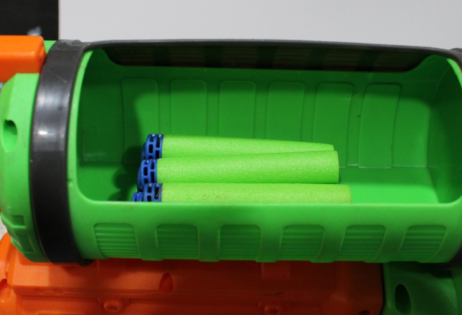 Adventure Force Commandfire Motorized Full-Auto Dart Hopper Green Orange HTF